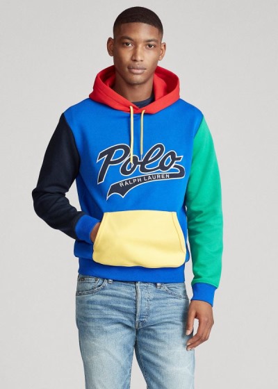 Polo Ralph Lauren Color-Blocked Logo Hættetrøje Herre Danmark (RDEGH4279)